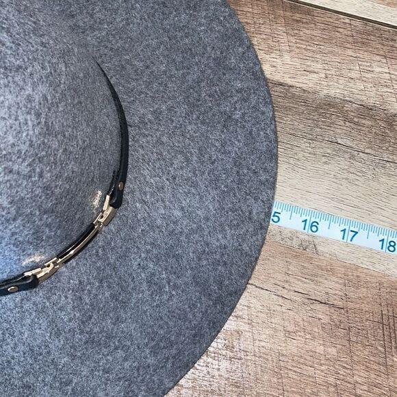 House of Harlow 1960‎ Womens Wool Felt Wide Brim Floppy Fedora Hat Gray One Size main image 7